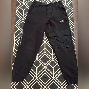 Black Joggers with Sleek Tapered Design
